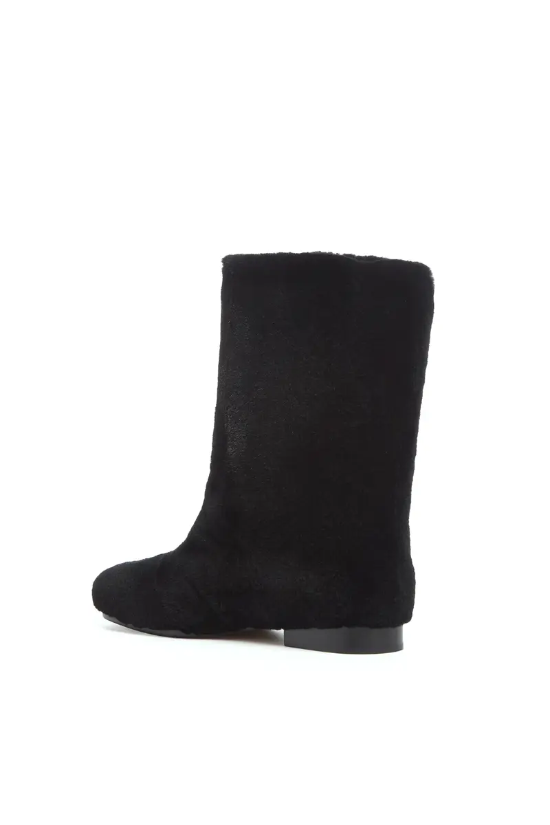 Gabriela Hearst Tina Ankle Boot in Black Shearling | Thumbnail 3