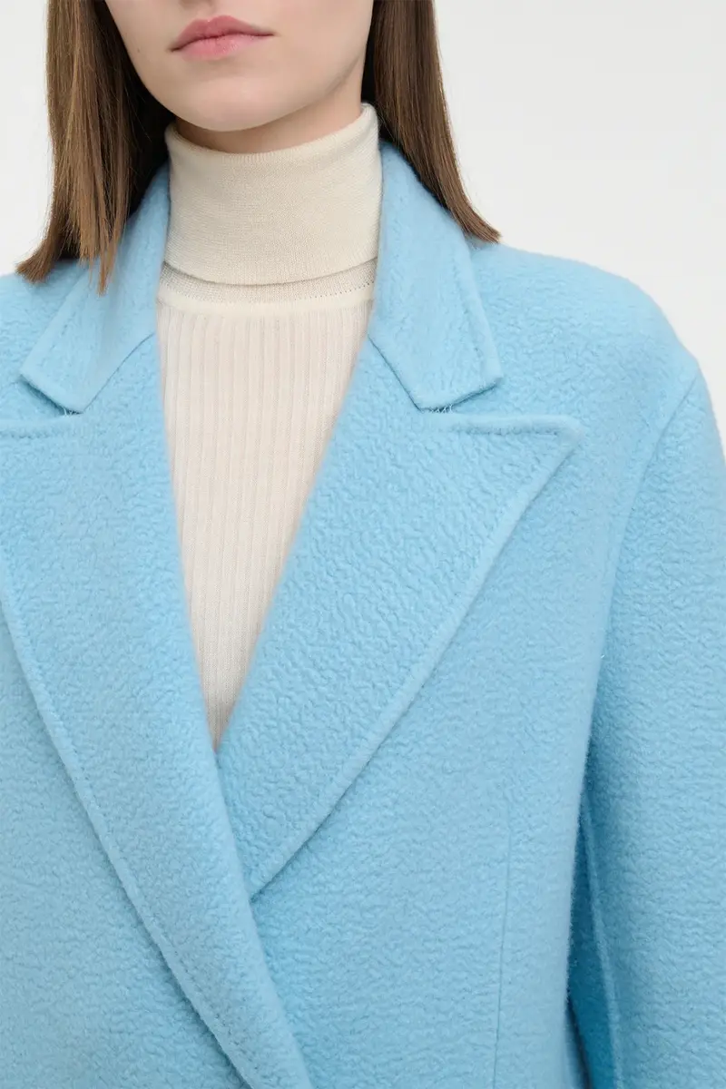 Gabriela Hearst Mcaffrey Coat in Light Blue Cashmere Felt | Thumbnail 6