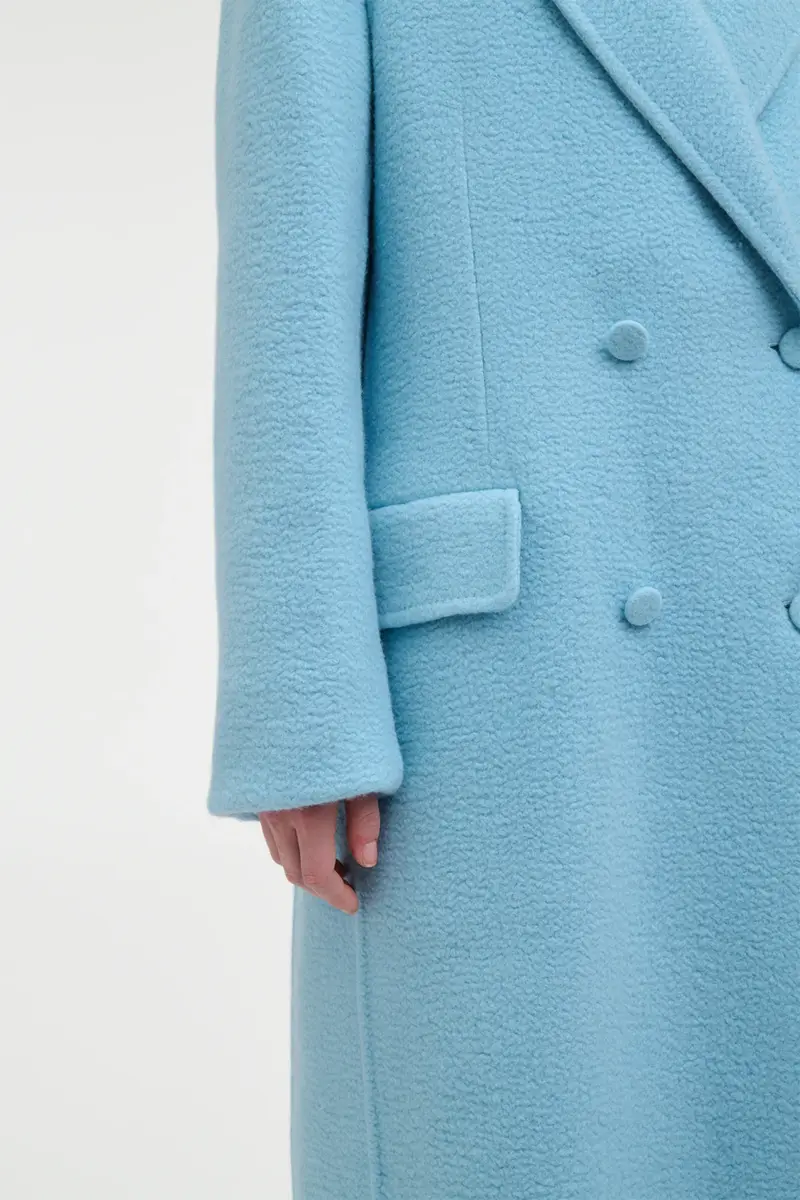 Gabriela Hearst Mcaffrey Coat in Light Blue Cashmere Felt | Thumbnail 7