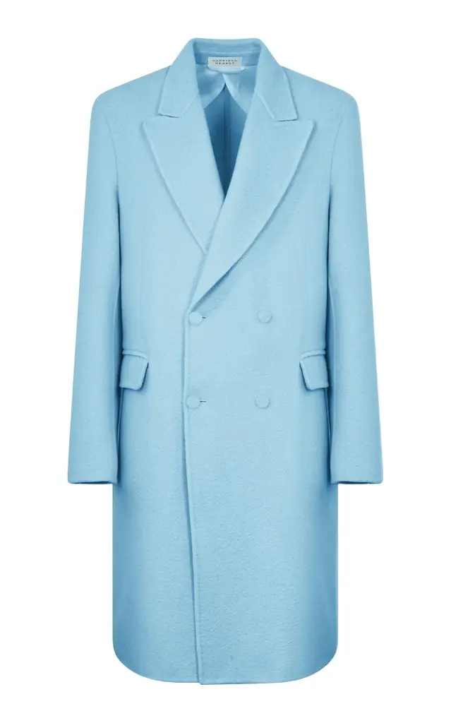 Mcaffrey Coat in Light Blue Cashmere Felt Mcaffrey Coat in Light Blue Cashmere Felt