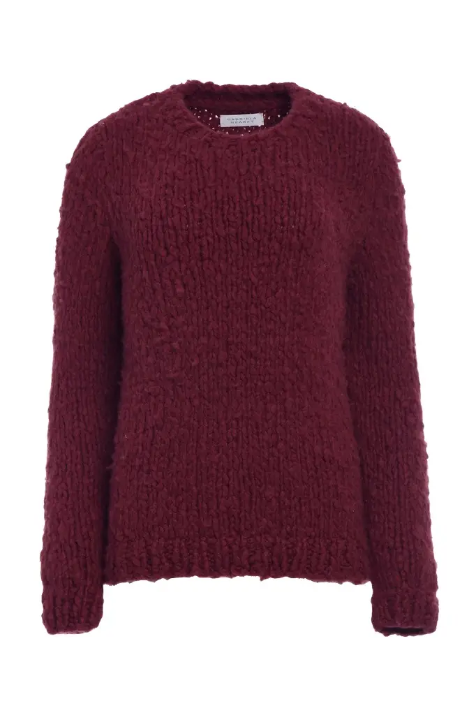 Lawrence Knit Sweater in Bordeaux Welfat Cashmere