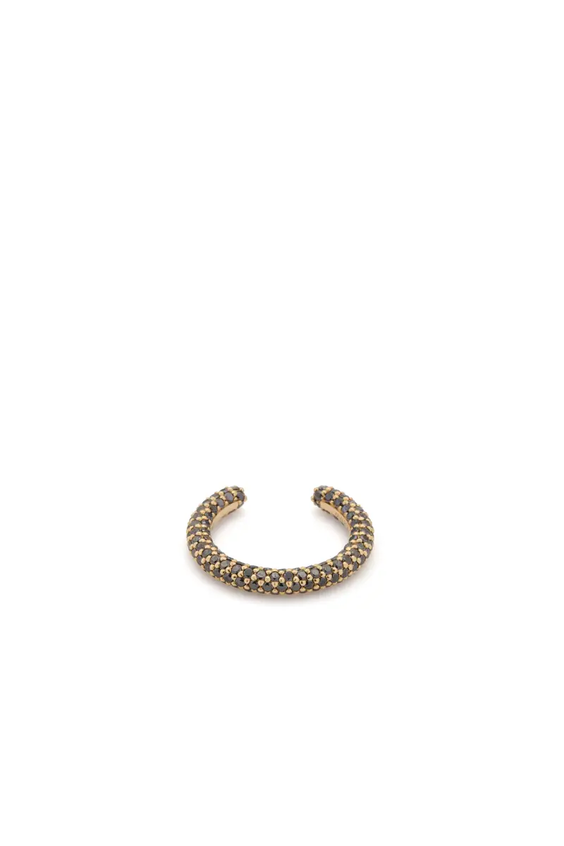 Gabriela Hearst Tarot Pave Ring in 18K Yellow Gold & Black Diamonds | Thumbnail 2