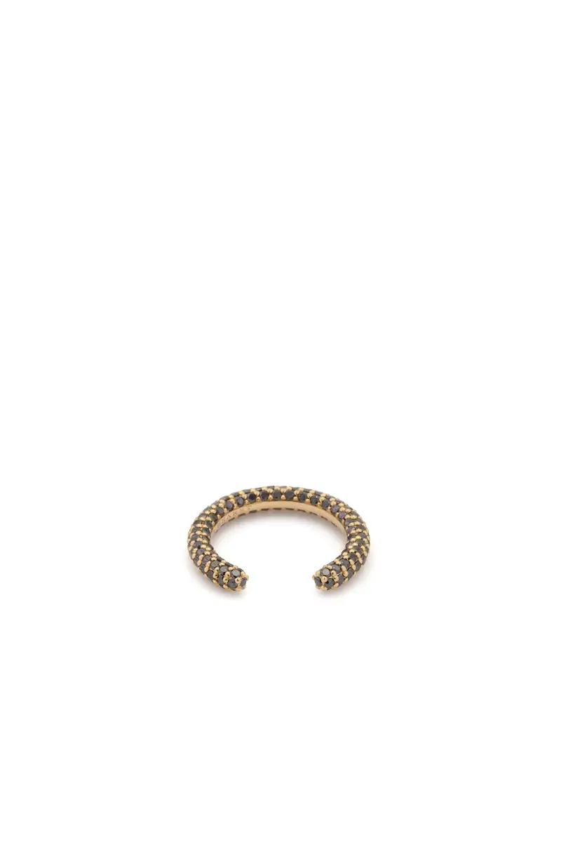Gabriela Hearst Tarot Pave Ring in 18K Yellow Gold & Black Diamonds | Thumbnail 3