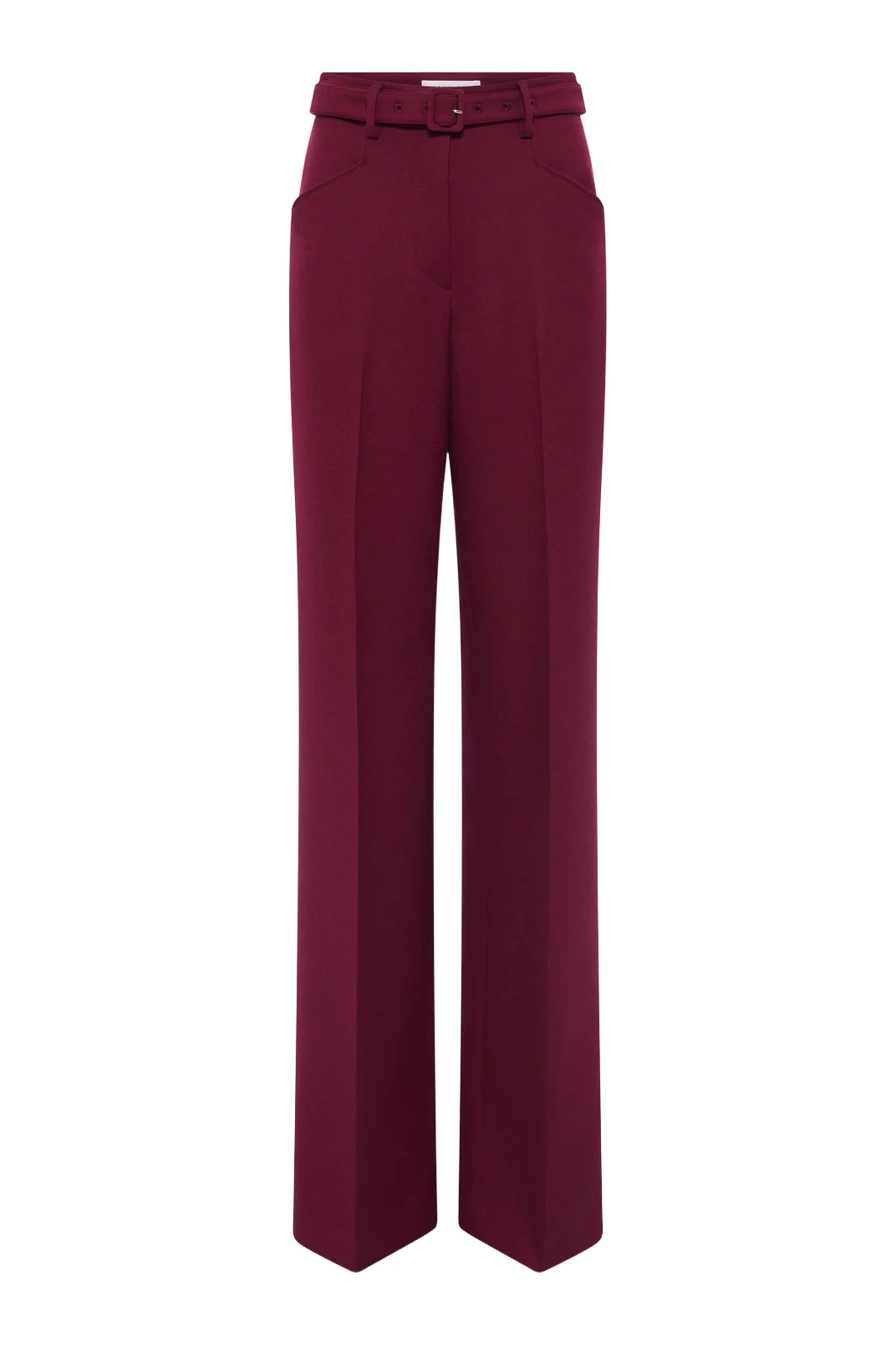 Gabriela Hearst Norman Wide-leg Pant in Bordeaux Recycled Virgin Wool