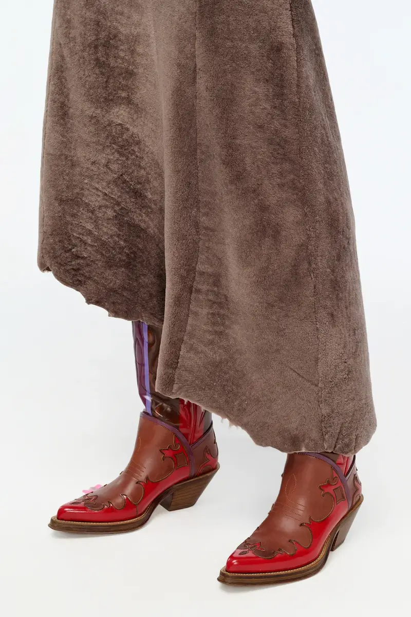 Gabriela Hearst Lyth Raw Cut Dress in Mocha Shearling | Thumbnail 9 Gabriela Hearst Lyth Raw Cut Dress in Mocha Shearling | Thumbnail 9