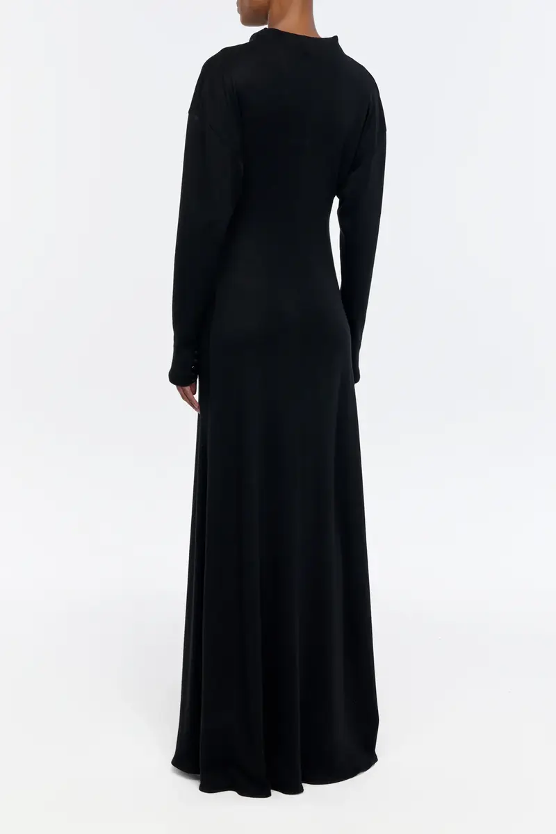Gabriela Hearst Hemera Dress in Black Cashmere Jersey | Thumbnail 3 Gabriela Hearst Hemera Dress in Black Cashmere Jersey | Thumbnail 3