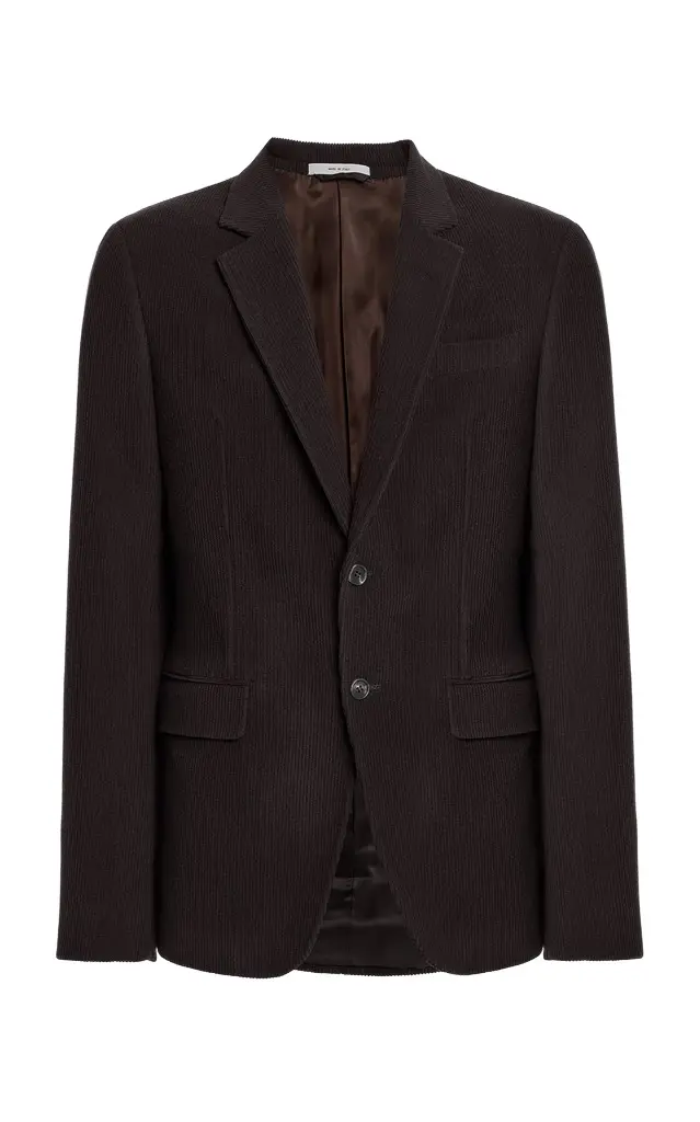 Gabriela Hearst Irving Jacket in Chocolate Cashmere Corduroy