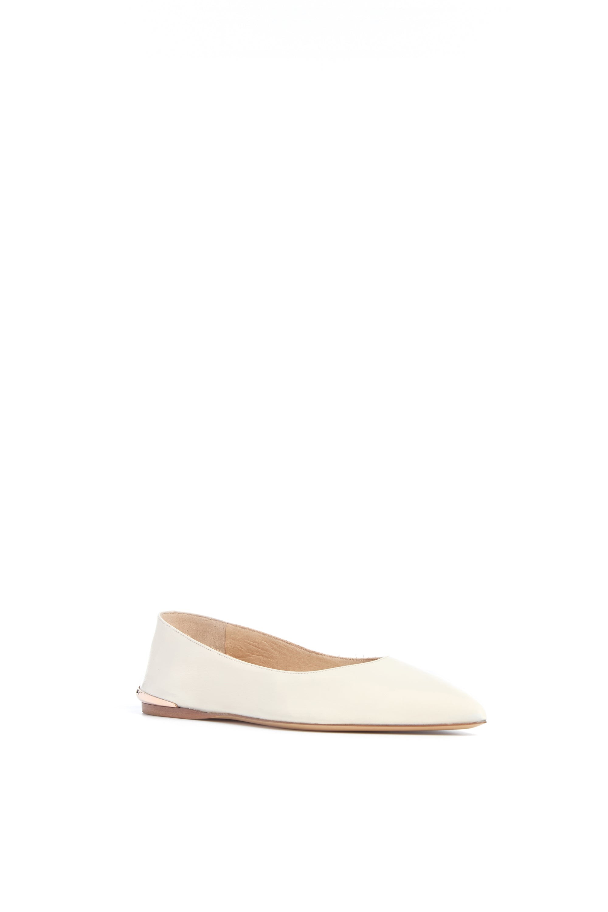 Gabriela Hearst Fleur Ballerina Flat Shoe in Ivory Nappa Leather | Thumbnail 2 Gabriela Hearst Fleur Ballerina Flat Shoe in Ivory Nappa Leather | Thumbnail 2