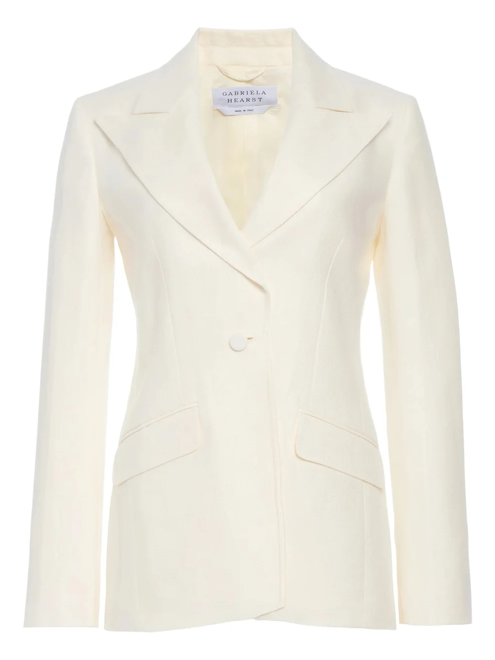 Gabriela Hearst Leiva Blazer in Ivory Linen Twill