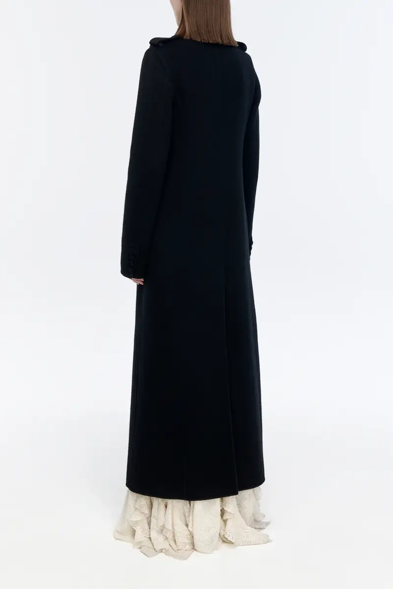 Gabriela Hearst Dee Coat in Black Double-face Recycled Cashmere | Thumbnail 5