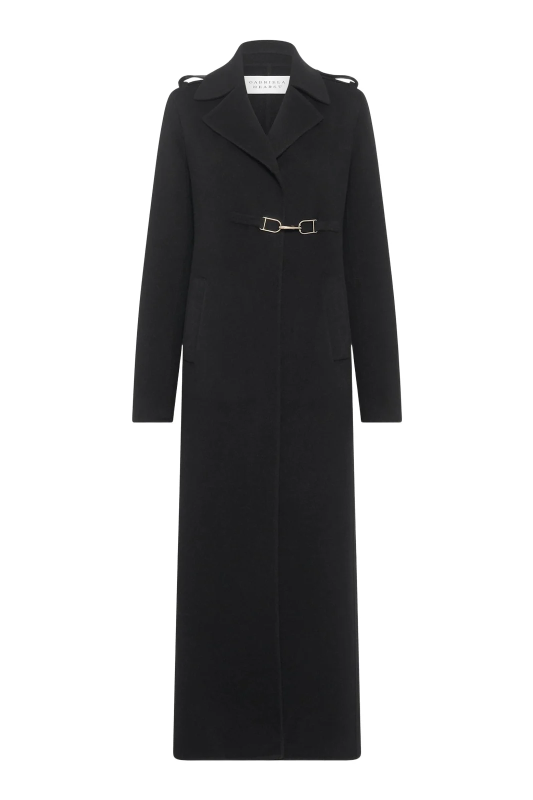 Gabriela Hearst Dee Coat in Black Double-face Recycled Cashmere