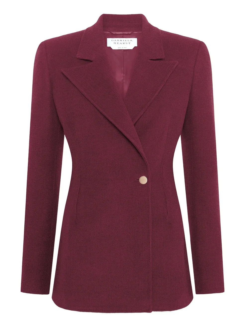 Lewis Blazer in Plum Cashmere Wool Corduroy