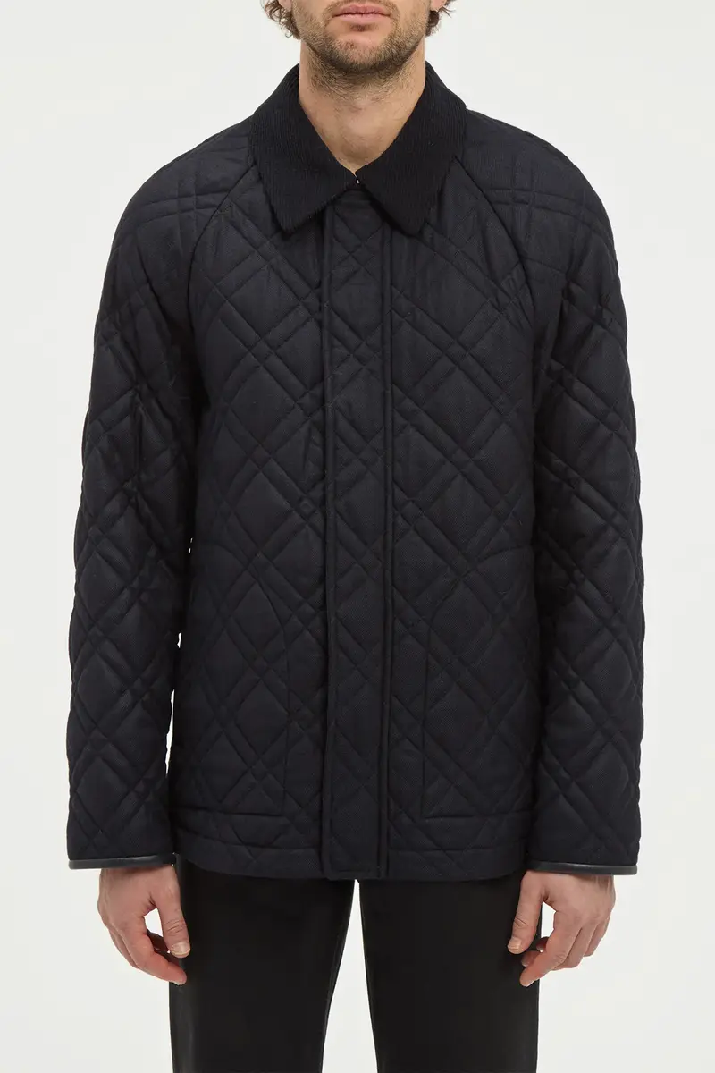 Gabriela Hearst Clarence Barn Jacket in Dark Navy Wool Cashmere Flannel | Thumbnail 3