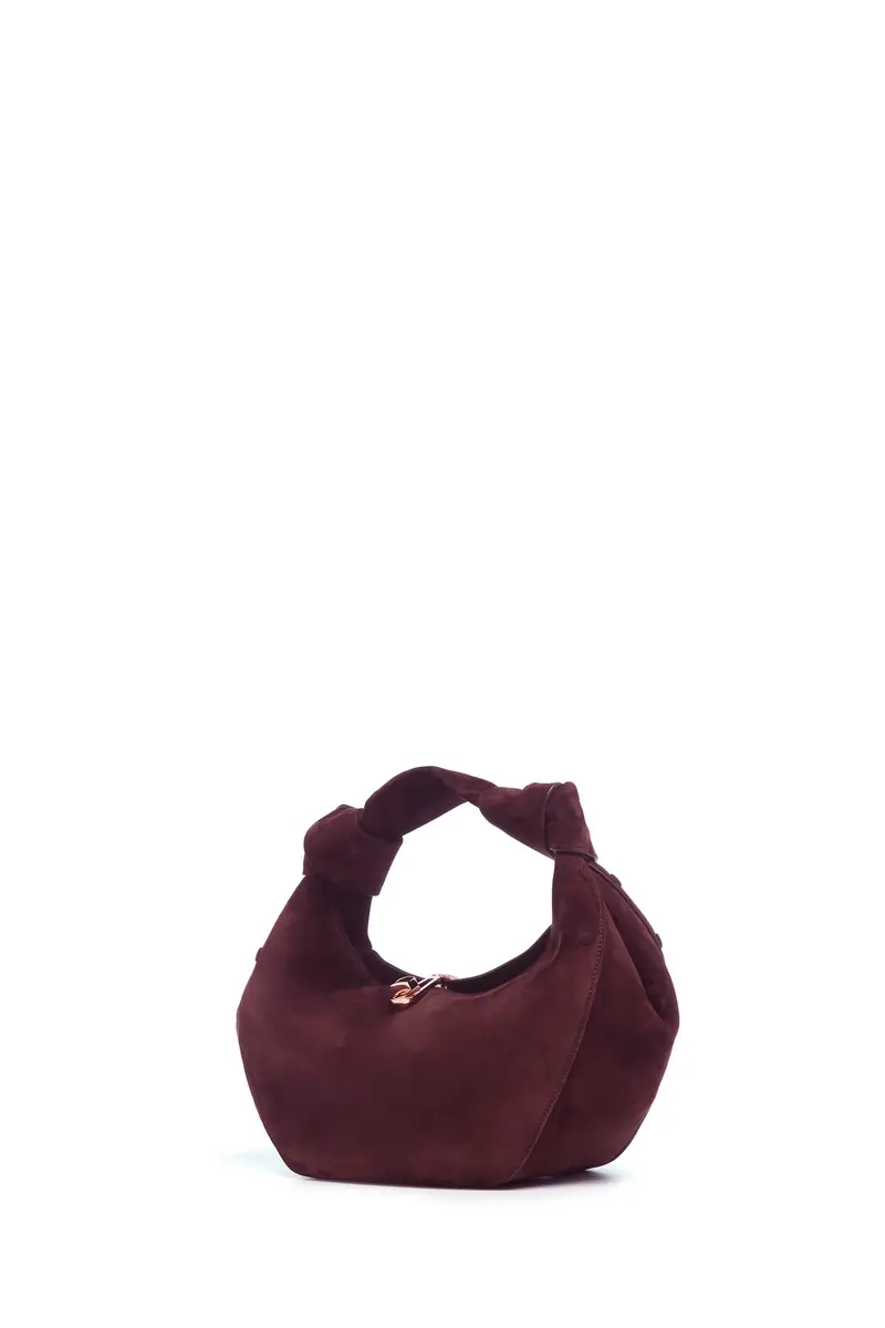 Gabriela Hearst Mini Antonia Bag in Bordeaux Suede | Thumbnail 3 Gabriela Hearst Mini Antonia Bag in Bordeaux Suede | Thumbnail 3