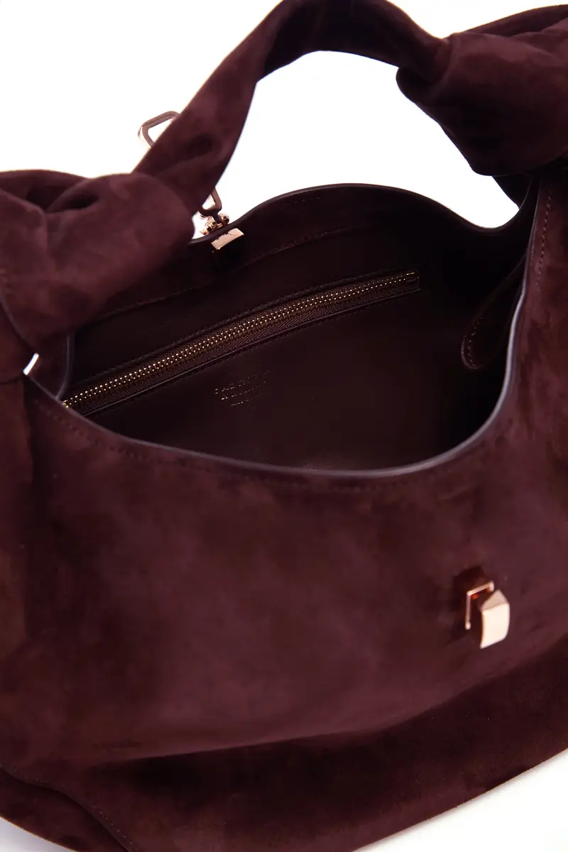 Gabriela Hearst Mini Antonia Bag in Bordeaux Suede | Thumbnail 5 Gabriela Hearst Mini Antonia Bag in Bordeaux Suede | Thumbnail 5
