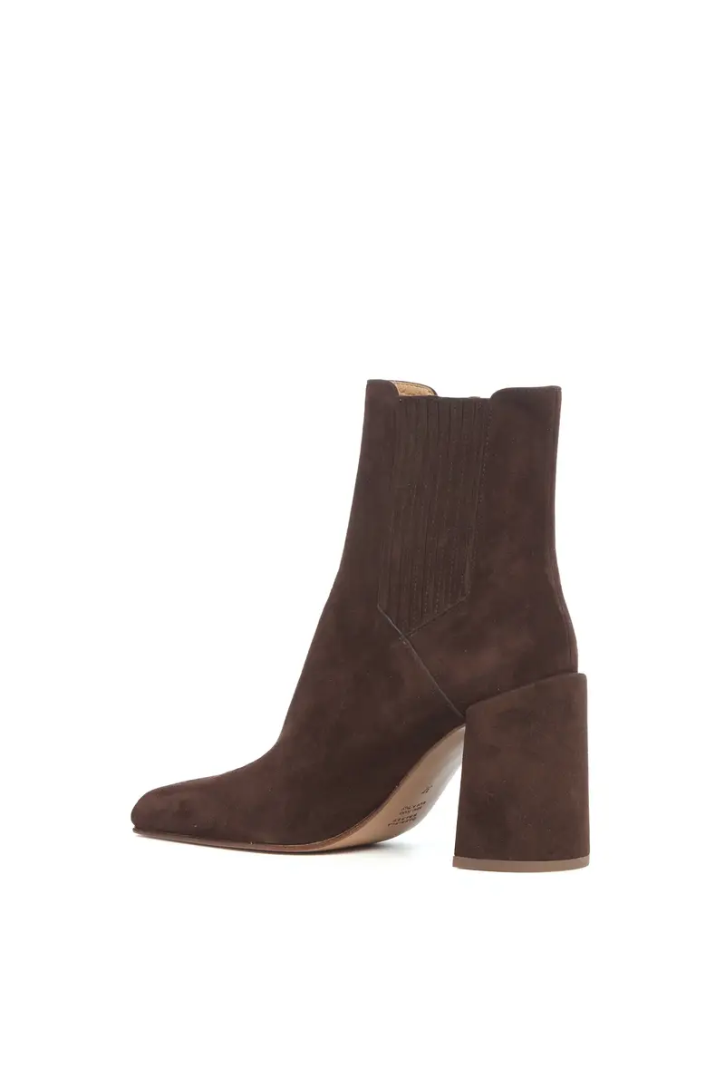 Gabriela Hearst Luke High Heel Ankle Boot in Dark Chocolate Suede | Thumbnail 3 Gabriela Hearst Luke High Heel Ankle Boot in Dark Chocolate Suede | Thumbnail 3