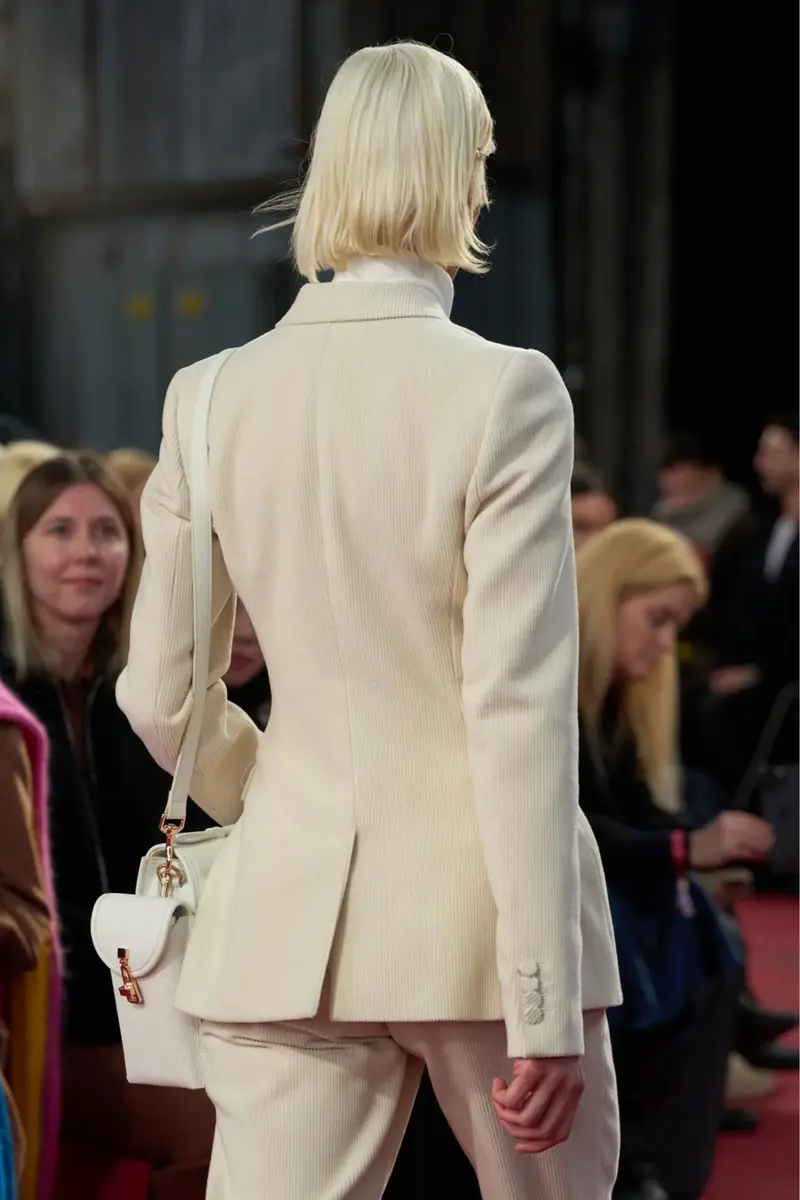 Gabriela Hearst Stephanie Blazer in Ivory Fine Cashmere Corduroy | Thumbnail 3
