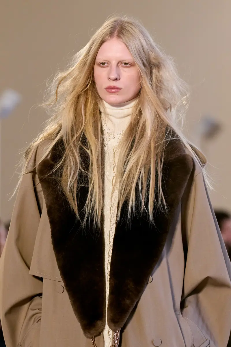 Gabriela Hearst Elliot Coat Collar in Brown Recycled Fur | Thumbnail 2 Gabriela Hearst Elliot Coat Collar in Brown Recycled Fur | Thumbnail 2
