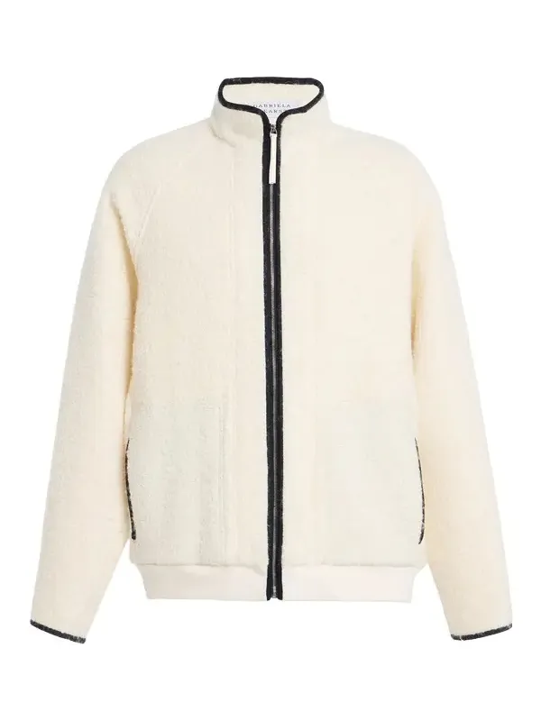 Gabriela Hearst August Jacket in Ivory Recycled Cashmere Boucle