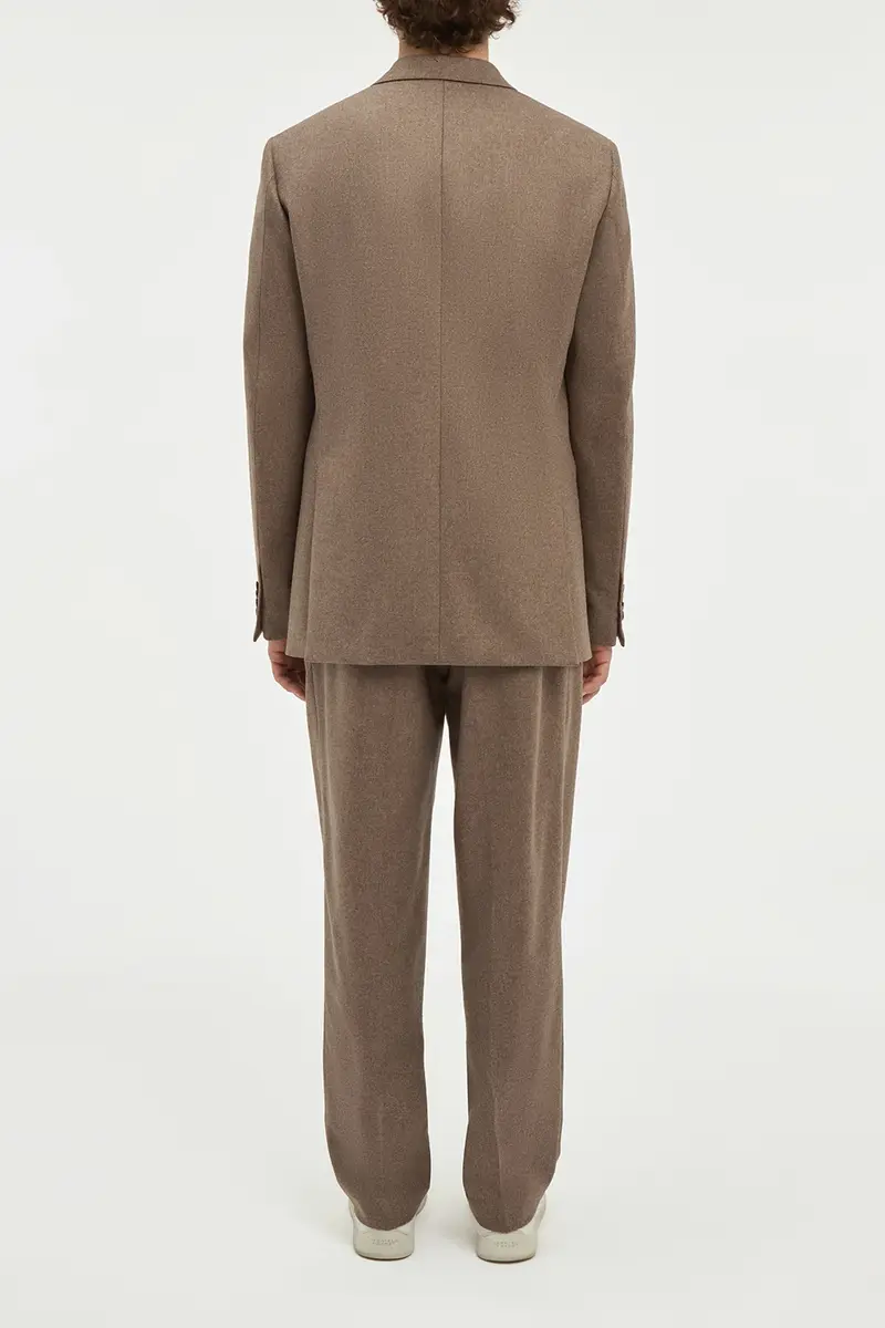 Gabriela Hearst Arthur Pleated Pant in Walnut Wool Cashmere Flannel | Thumbnail 5 Gabriela Hearst Arthur Pleated Pant in Walnut Wool Cashmere Flannel | Thumbnail 5
