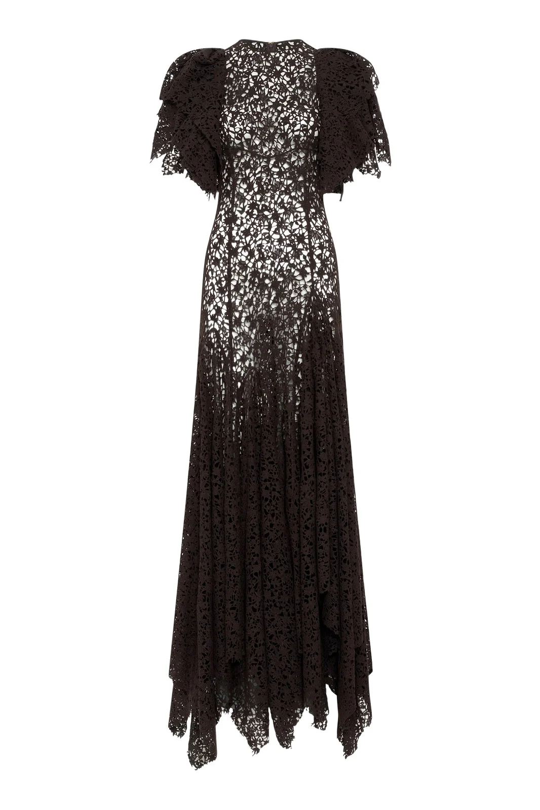 Lulsy Dress in Chocolate Floral Cashmere Lace Lulsy Dress in Chocolate Floral Cashmere Lace