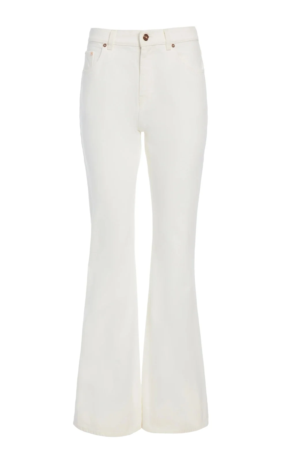 Gabriela Hearst Willa Bootcut Jean in White Recycled Cotton Denim