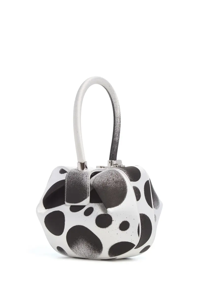 Gabriela Hearst Adam Pendleton x Gabriela Hearst Nina Bag in Black & White Satin № 24 | Thumbnail 2 Gabriela Hearst Adam Pendleton x Gabriela Hearst Nina Bag in Black & White Satin № 24 | Thumbnail 2