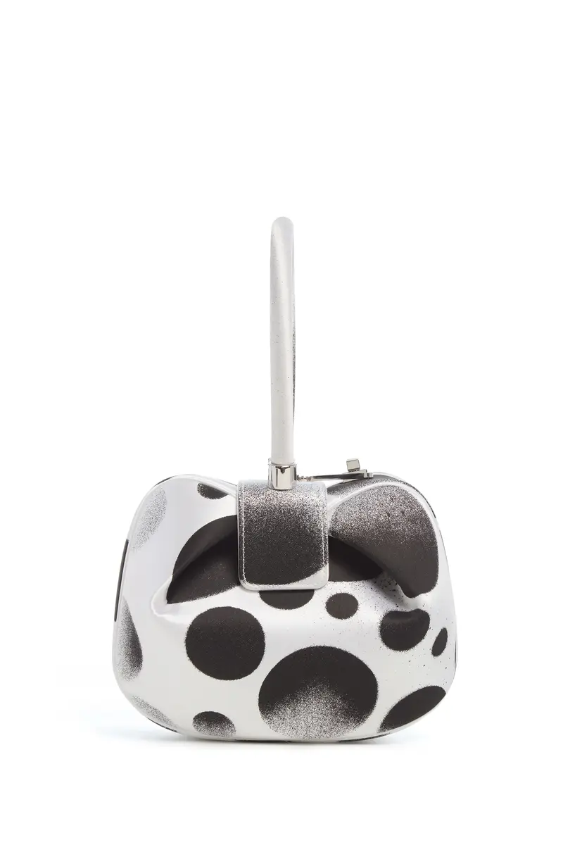 Gabriela Hearst Adam Pendleton x Gabriela Hearst Nina Bag in Black & White Satin № 24 | Thumbnail 3 Gabriela Hearst Adam Pendleton x Gabriela Hearst Nina Bag in Black & White Satin № 24 | Thumbnail 3