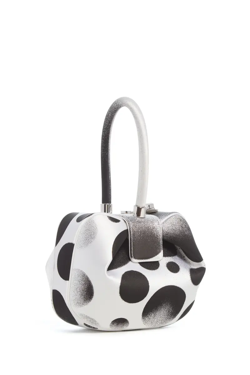 Gabriela Hearst Adam Pendleton x Gabriela Hearst Nina Bag in Black & White Satin № 24 | Thumbnail 4 Gabriela Hearst Adam Pendleton x Gabriela Hearst Nina Bag in Black & White Satin № 24 | Thumbnail 4