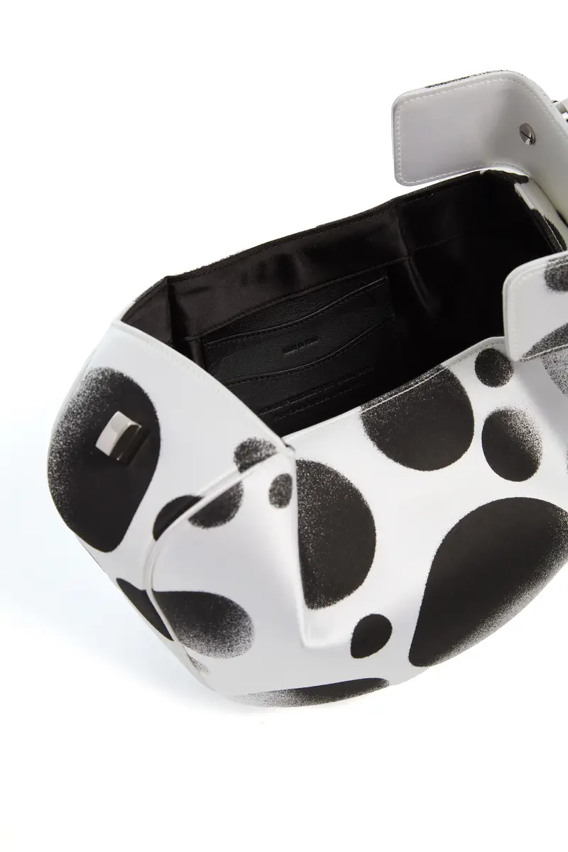 Gabriela Hearst Adam Pendleton x Gabriela Hearst Nina Bag in Black & White Satin № 24 | Thumbnail 7 Gabriela Hearst Adam Pendleton x Gabriela Hearst Nina Bag in Black & White Satin № 24 | Thumbnail 7