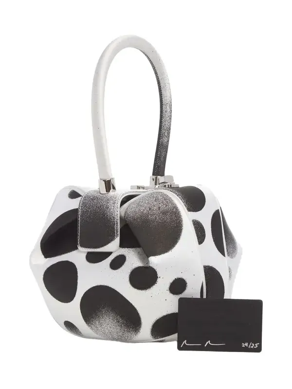 Adam Pendleton x Gabriela Hearst Nina Bag in Black & White Satin № 24 Adam Pendleton x Gabriela Hearst Nina Bag in Black & White Satin № 24