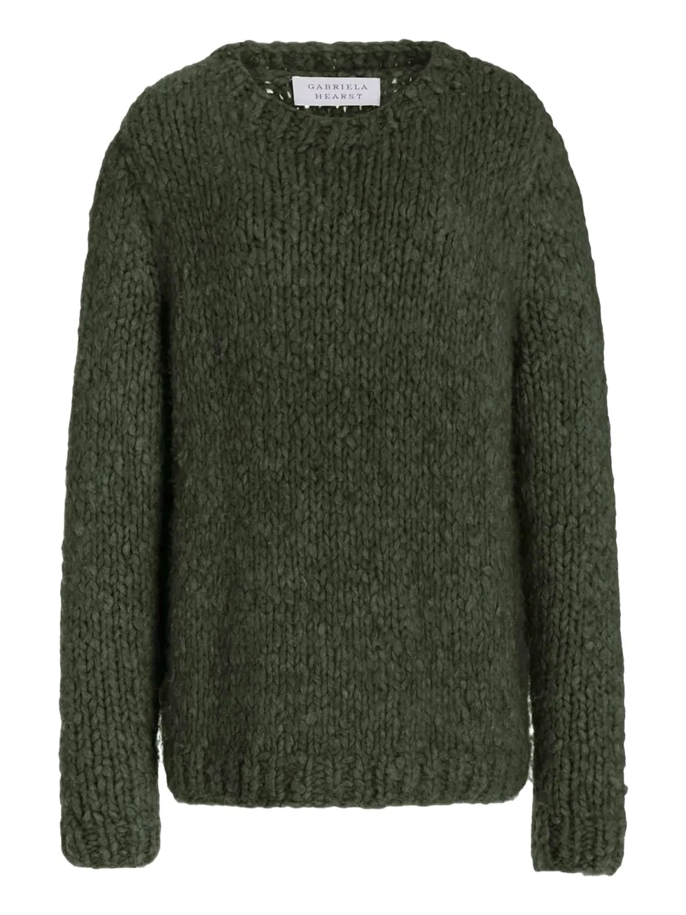 Lawrence Knit Sweater in Deep Olive Welfat Cashmere Lawrence Knit Sweater in Deep Olive Welfat Cashmere