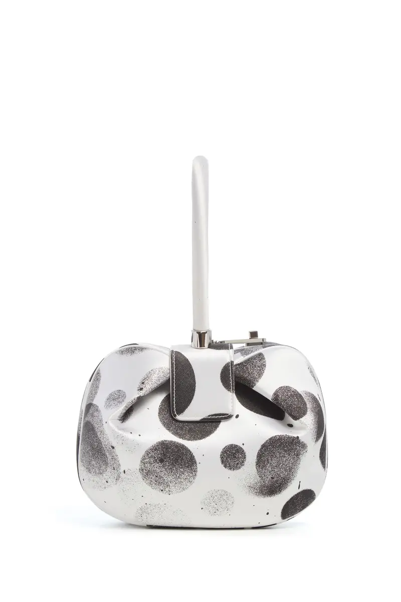 Gabriela Hearst Adam Pendleton x Gabriela Hearst Nina Bag in Black & White Satin № 23 | Thumbnail 3 Gabriela Hearst Adam Pendleton x Gabriela Hearst Nina Bag in Black & White Satin № 23 | Thumbnail 3