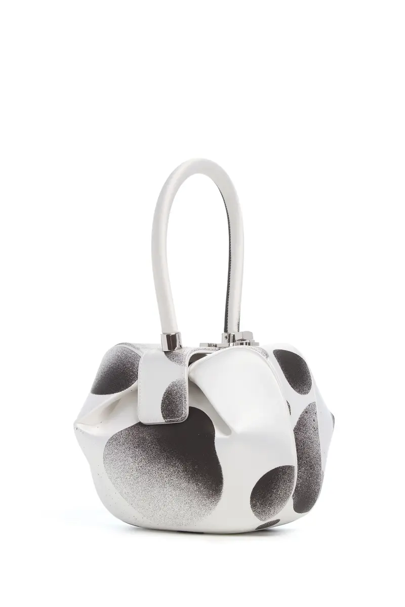 Gabriela Hearst Adam Pendleton x Gabriela Hearst Nina Bag in Black & White Satin № 21 | Thumbnail 2 Gabriela Hearst Adam Pendleton x Gabriela Hearst Nina Bag in Black & White Satin № 21 | Thumbnail 2