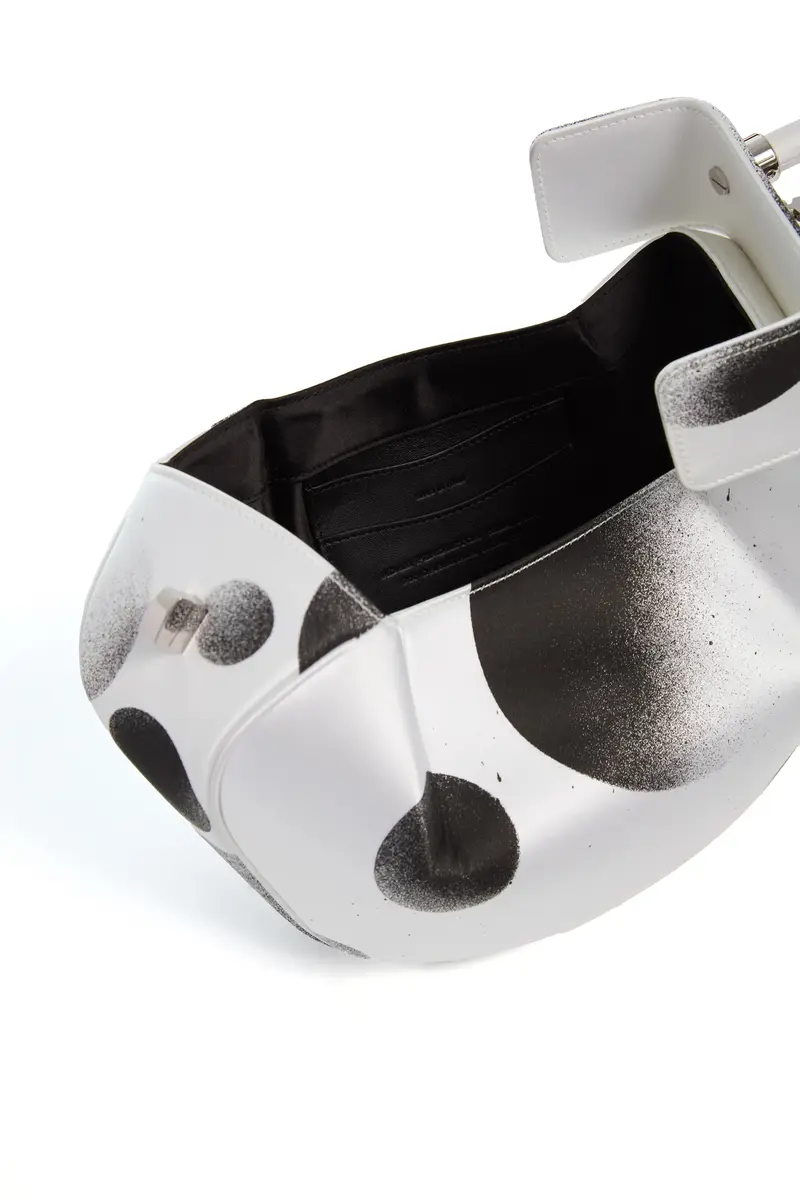 Gabriela Hearst Adam Pendleton x Gabriela Hearst Nina Bag in Black & White Satin № 21 | Thumbnail 7 Gabriela Hearst Adam Pendleton x Gabriela Hearst Nina Bag in Black & White Satin № 21 | Thumbnail 7