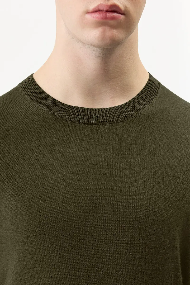 Gabriela Hearst Palco Knit Sweater in Olive Merino Wool | Thumbnail 4 Gabriela Hearst Palco Knit Sweater in Olive Merino Wool | Thumbnail 4