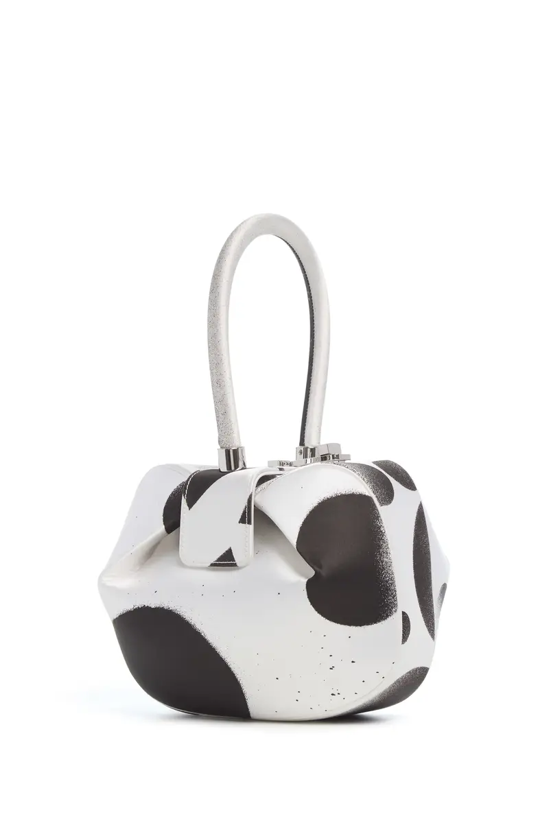 Gabriela Hearst Adam Pendleton x Gabriela Hearst Nina Bag in Black & White Satin № 19 | Thumbnail 2 Gabriela Hearst Adam Pendleton x Gabriela Hearst Nina Bag in Black & White Satin № 19 | Thumbnail 2