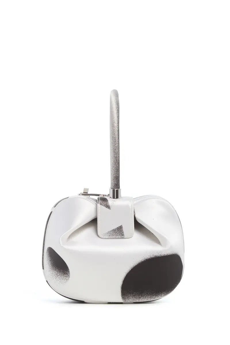 Gabriela Hearst Adam Pendleton x Gabriela Hearst Nina Bag in Black & White Satin № 19 | Thumbnail 5 Gabriela Hearst Adam Pendleton x Gabriela Hearst Nina Bag in Black & White Satin № 19 | Thumbnail 5