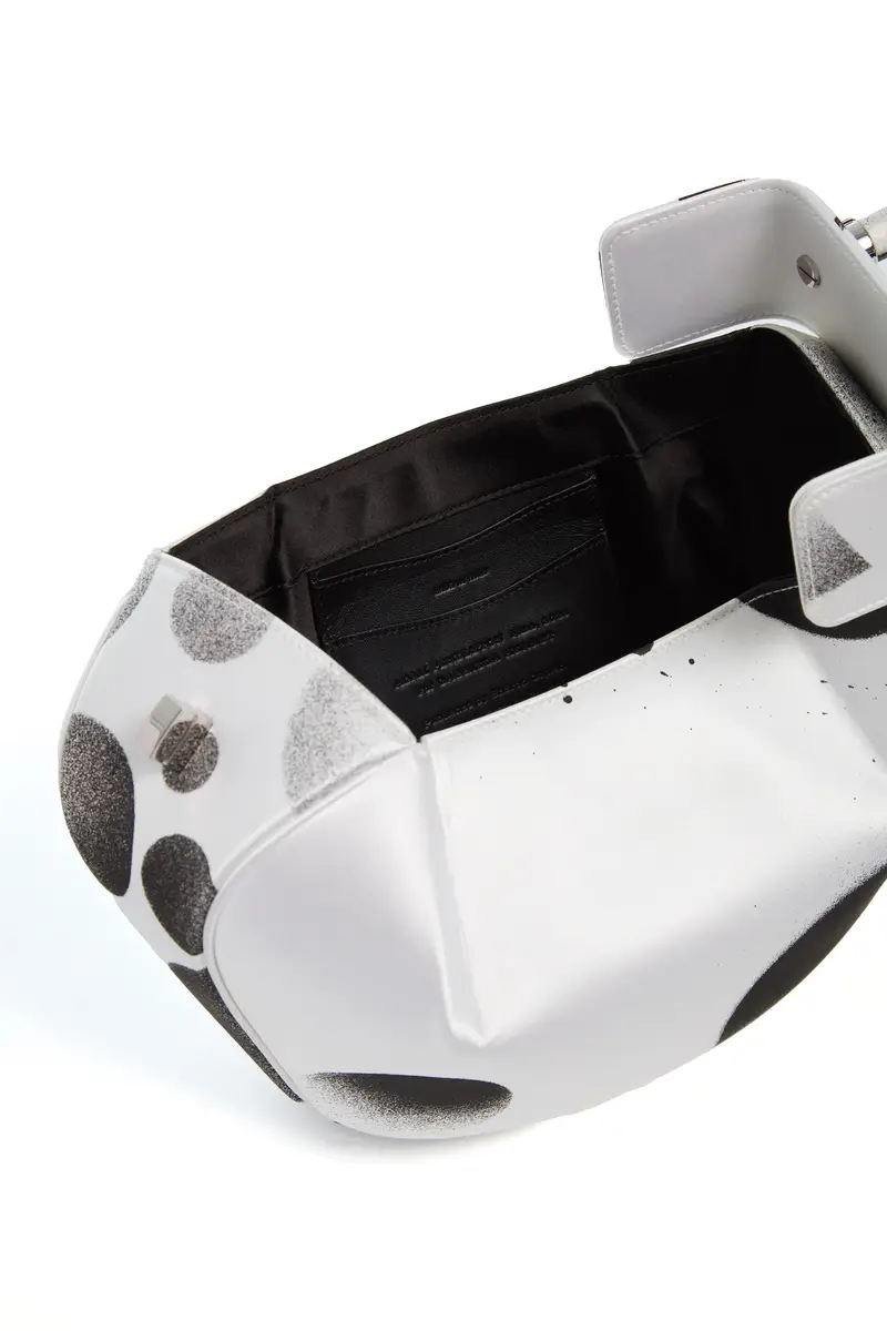 Gabriela Hearst Adam Pendleton x Gabriela Hearst Nina Bag in Black & White Satin № 19 | Thumbnail 7 Gabriela Hearst Adam Pendleton x Gabriela Hearst Nina Bag in Black & White Satin № 19 | Thumbnail 7