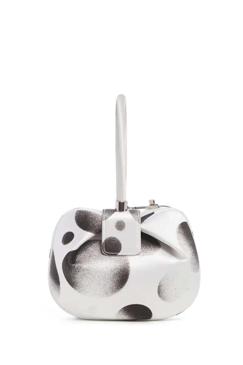 Gabriela Hearst Adam Pendleton x Gabriela Hearst Nina Bag in Black & White Satin № 18 | Thumbnail 3 Gabriela Hearst Adam Pendleton x Gabriela Hearst Nina Bag in Black & White Satin № 18 | Thumbnail 3