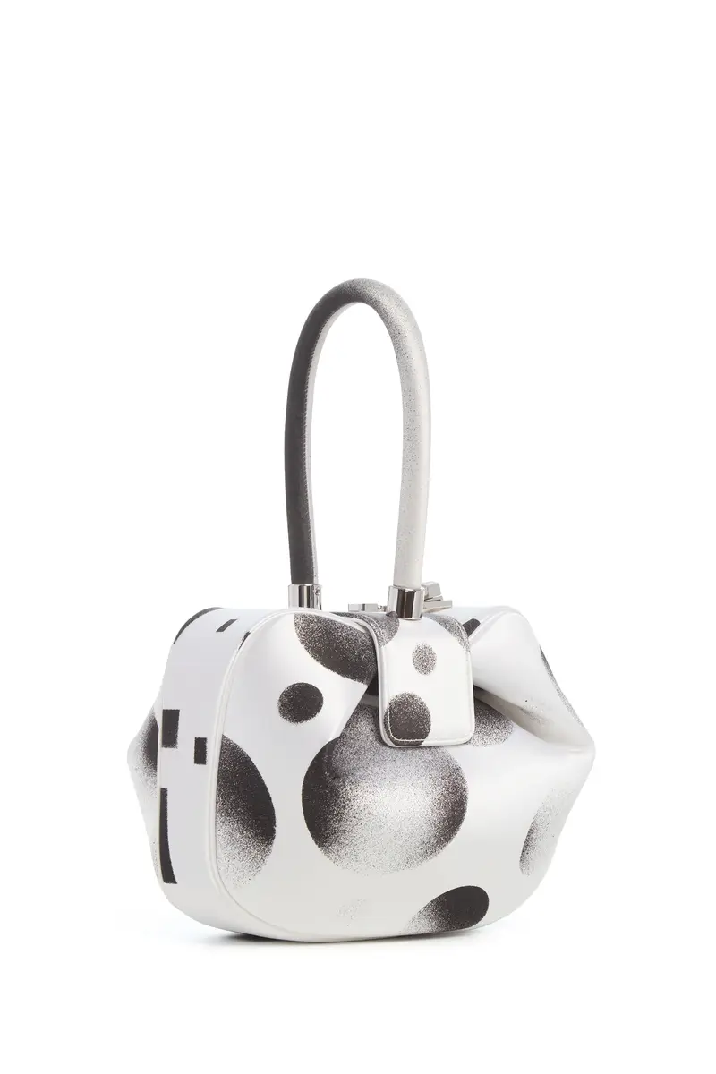 Gabriela Hearst Adam Pendleton x Gabriela Hearst Nina Bag in Black & White Satin № 18 | Thumbnail 4 Gabriela Hearst Adam Pendleton x Gabriela Hearst Nina Bag in Black & White Satin № 18 | Thumbnail 4