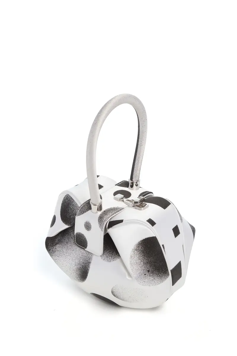 Gabriela Hearst Adam Pendleton x Gabriela Hearst Nina Bag in Black & White Satin № 18 | Thumbnail 6 Gabriela Hearst Adam Pendleton x Gabriela Hearst Nina Bag in Black & White Satin № 18 | Thumbnail 6