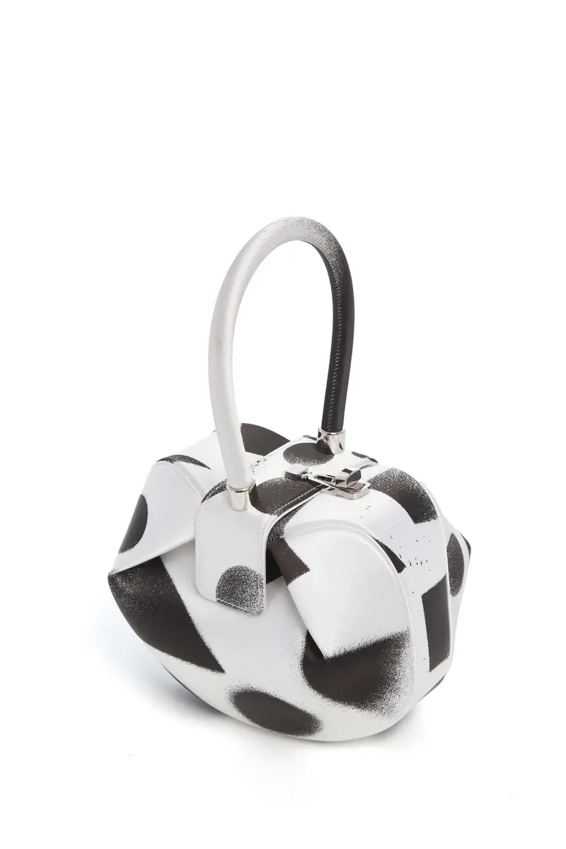 Gabriela Hearst Adam Pendleton x Gabriela Hearst Nina Bag in Black & White Satin № 16 | Thumbnail 6