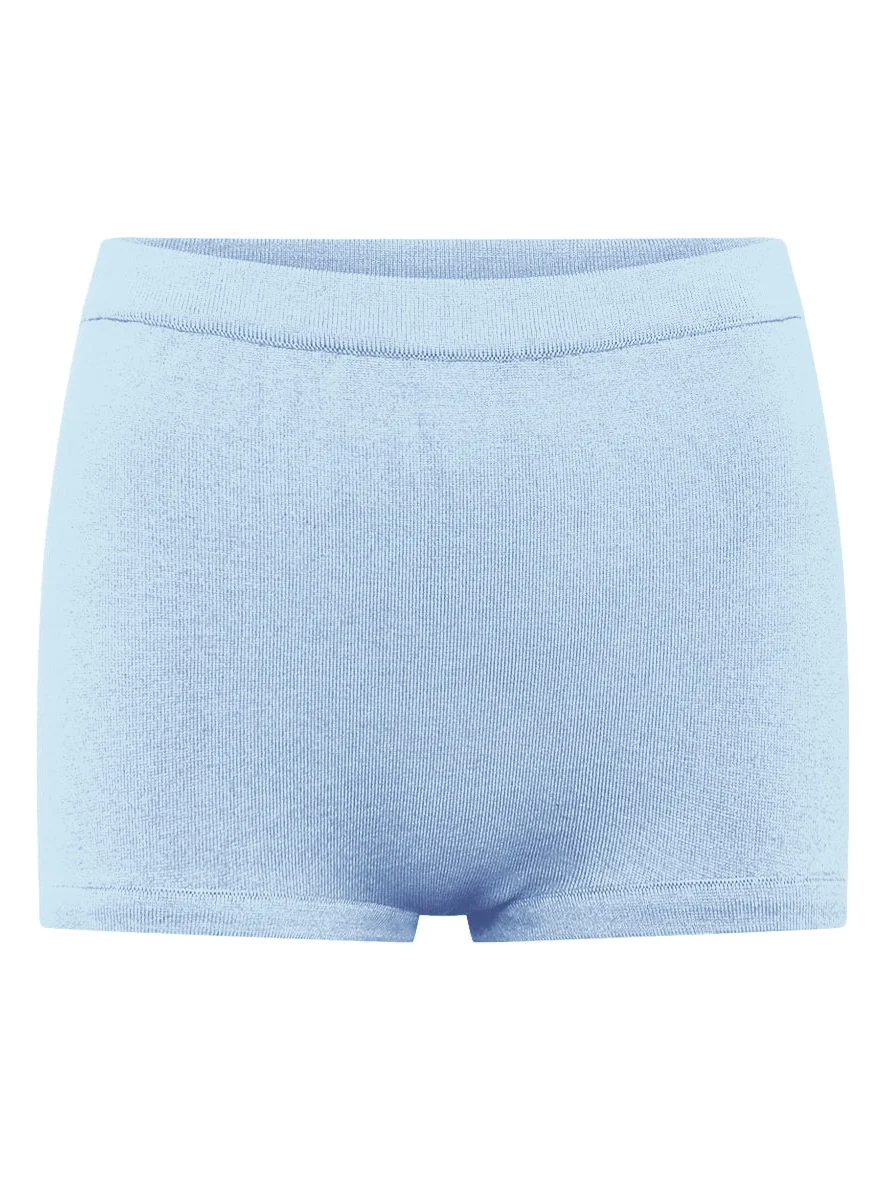 Aris Knit Short in Light Blue Merino Wool Aris Knit Short in Light Blue Merino Wool