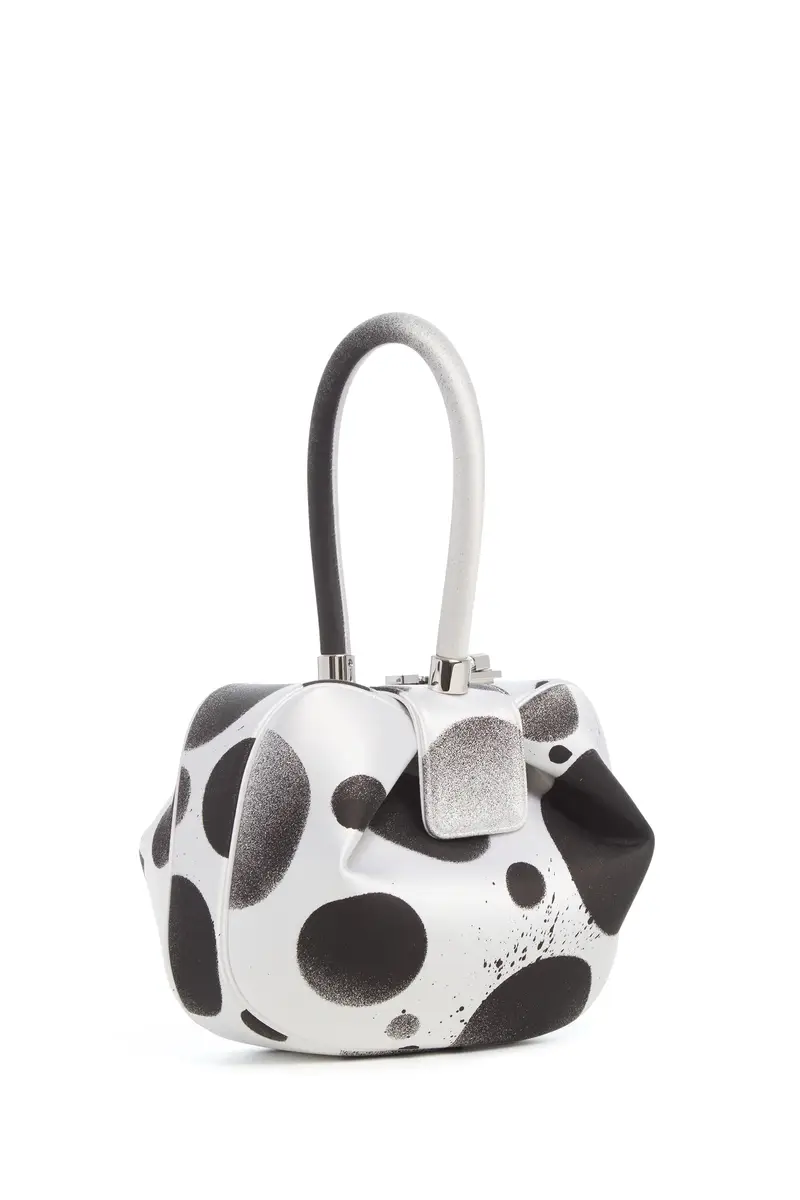 Gabriela Hearst Adam Pendleton x Gabriela Hearst Nina Bag in Black & White Satin № 14 | Thumbnail 4 Gabriela Hearst Adam Pendleton x Gabriela Hearst Nina Bag in Black & White Satin № 14 | Thumbnail 4
