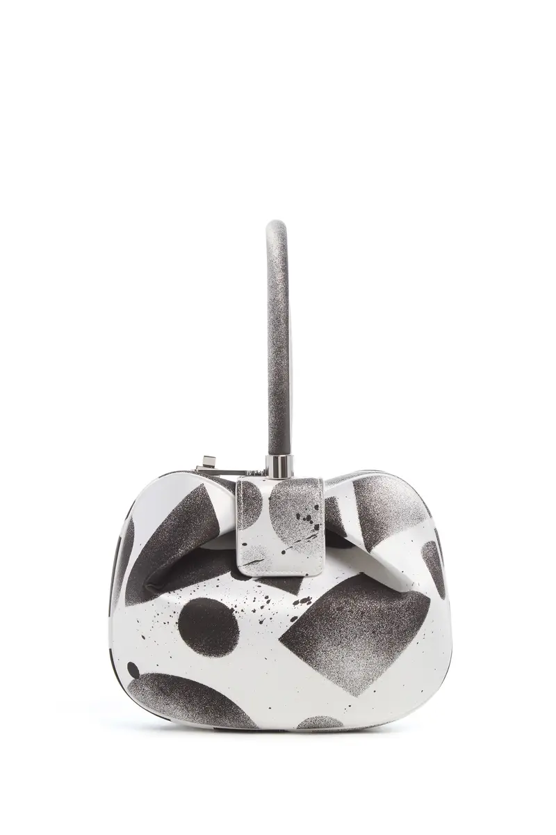 Gabriela Hearst Adam Pendleton x Gabriela Hearst Nina Bag in Black & White Satin № 14 | Thumbnail 5 Gabriela Hearst Adam Pendleton x Gabriela Hearst Nina Bag in Black & White Satin № 14 | Thumbnail 5