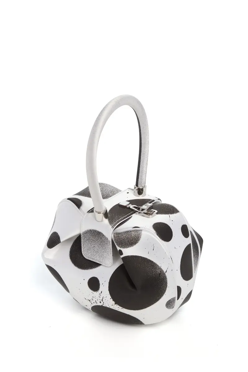 Gabriela Hearst Adam Pendleton x Gabriela Hearst Nina Bag in Black & White Satin № 14 | Thumbnail 6 Gabriela Hearst Adam Pendleton x Gabriela Hearst Nina Bag in Black & White Satin № 14 | Thumbnail 6
