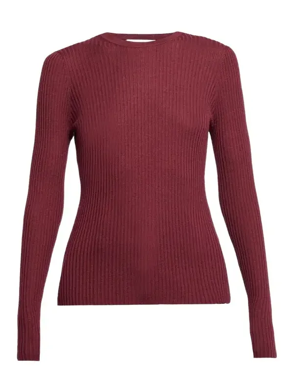 Browning Knit Sweater in Walnut Cashmere Silk Browning Knit Sweater in Walnut Cashmere Silk