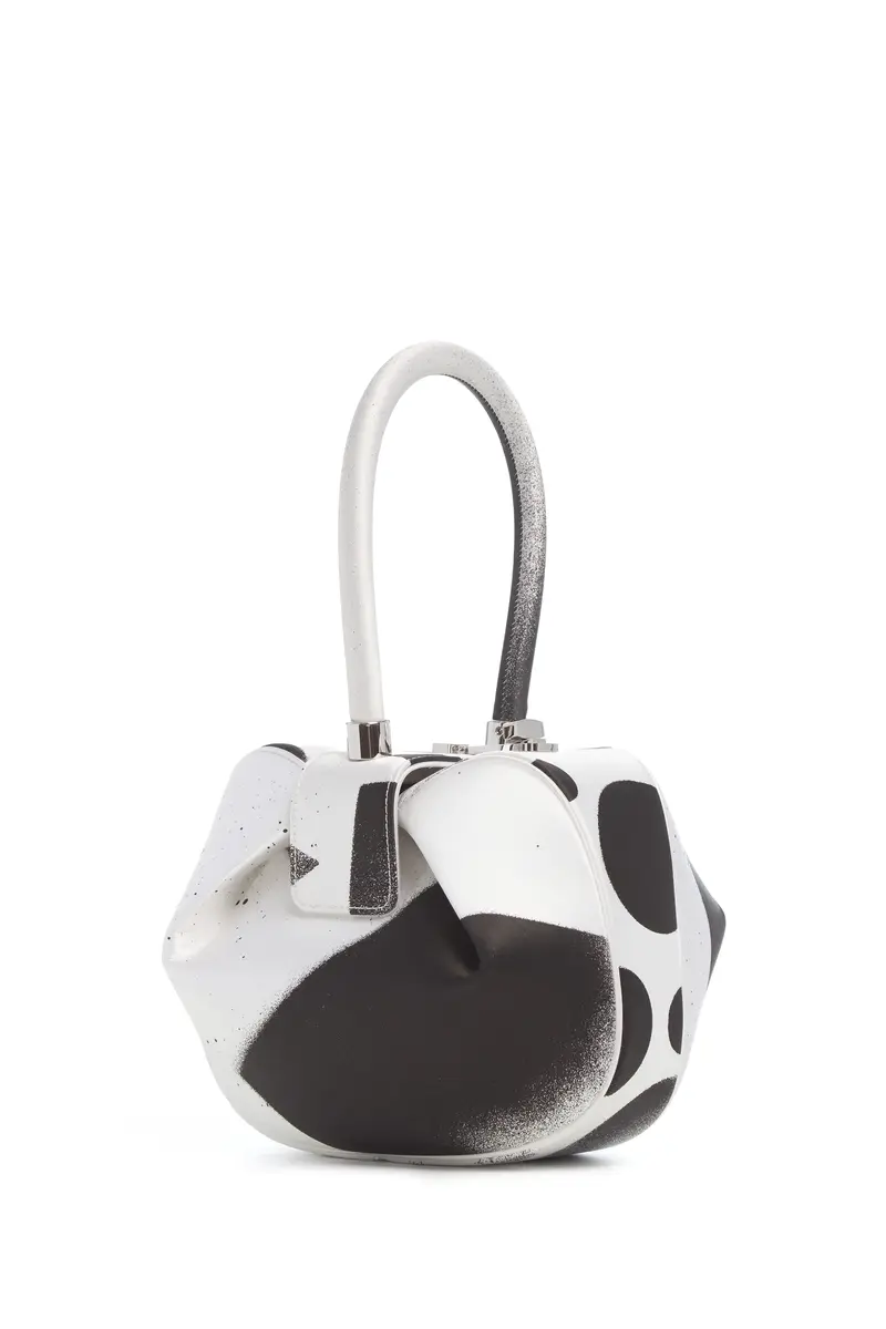Gabriela Hearst Adam Pendleton x Gabriela Hearst Nina Bag in Black & White Satin № 11 | Thumbnail 2