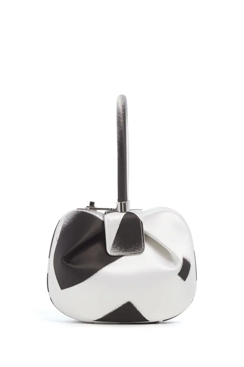 Gabriela Hearst Adam Pendleton x Gabriela Hearst Nina Bag in Black & White Satin № 11 | Thumbnail 5
